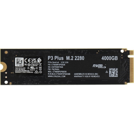 Накопитель SSD Crucial P3 Plus 4TB (CT4000P3PSSD8) - фото 2