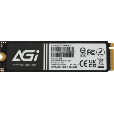 Накопитель SSD AGi 2Tb (AGI2T0G43AI818) - фото 4