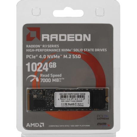 Накопитель SSD AMD 1Tb Radeon (R3MP41024G8) - фото 4