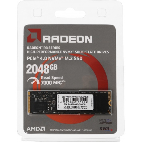 Накопитель SSD AMD 2Tb Radeon (R3MP42048G8) - фото 7