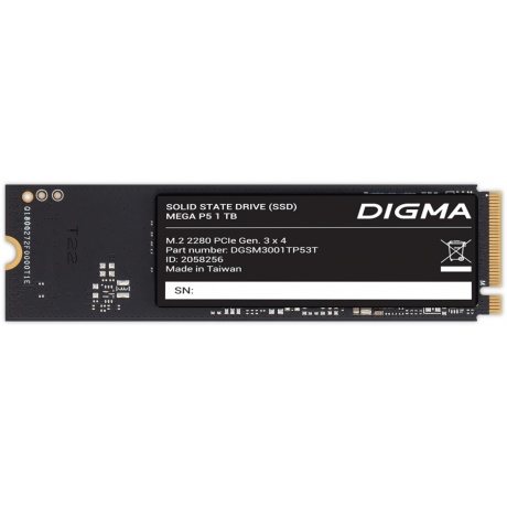 Накопитель SSD Digma 1Tb Mega P5 (DGSM3001TP53T)
