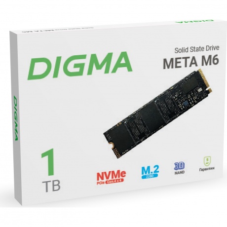 Накопитель SSD Digma 1Tb Meta M6 (DGSM4001TM63T) - фото 3