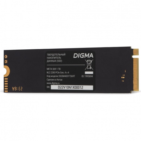 Накопитель SSD Digma 1Tb Meta S69 (DGSM4001TS69T) - фото 2