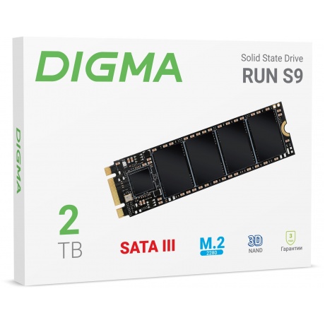 Накопитель SSD Digma SATA-III 2Tb Run S9 (DGSR1002TS93T) - фото 5