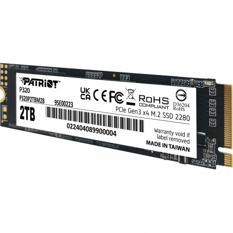Накопитель SSD Patriot 2Tb P320 (P320P2TBM28) - фото 2