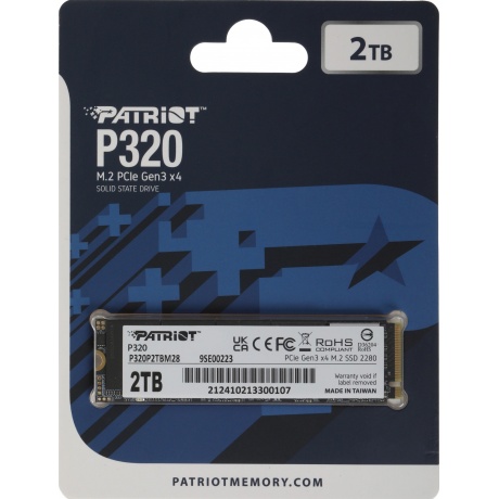 Накопитель SSD Patriot 2Tb P320 (P320P2TBM28) - фото 5