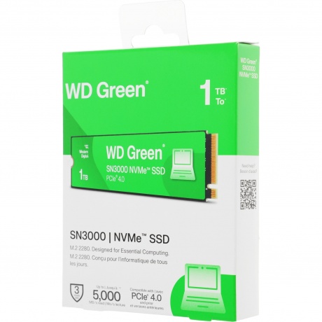 Накопитель SSD WD 1TB SN3000 Green (WDS100T4G0E) - фото 3