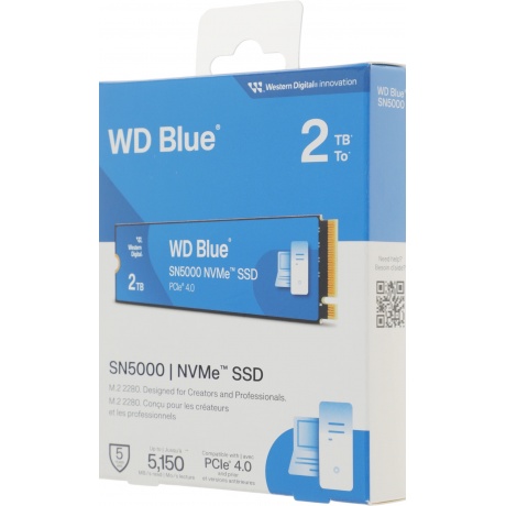 Накопитель SSD WD 2TB SN5000 Blue (WDS200T4B0E) - фото 10