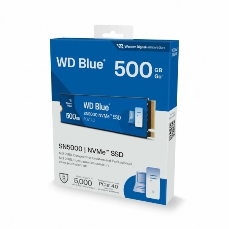 Накопитель SSD WD 500GB SN5000 Blue (WDS500G4B0E) - фото 5