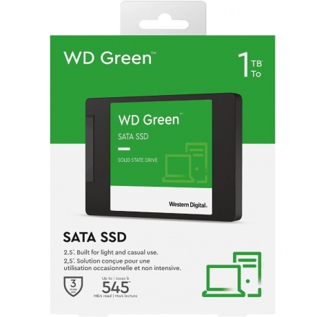Накопитель SSD WD S SATA-III 1TB Green (WDS100T3G0A) - фото 6