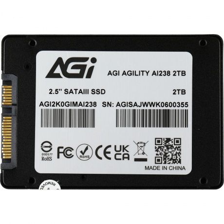 Накопитель SSD AGI  AI238 2.5" 2TB (AGI2K0GIMAI238-CB) - фото 8