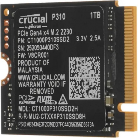 Накопитель SSD Crucial P310 1TB PCIe (CT1000P310SSD2) - фото 2