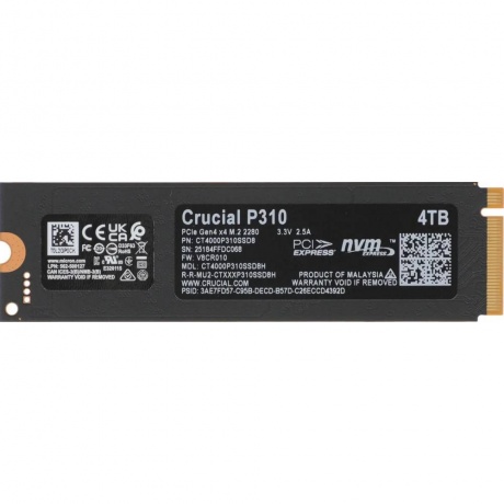 Накопитель SSD Crucial P310 4TB (CT4000P310SSD8) - фото 3