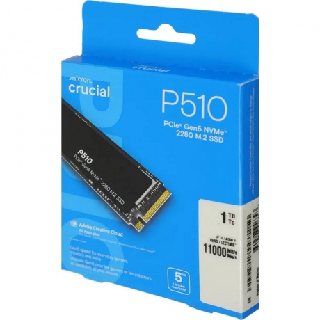 Накопитель SSD Crucial P510 1TB (CT1000P510SSD8) - фото 13