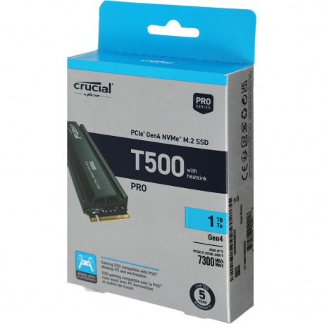 Накопитель SSD Crucial T500 1TB (CT1000T500SSD5) - фото 6