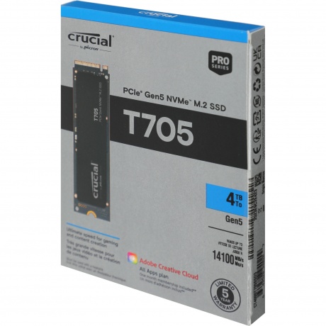 Накопитель SSD Crucial T705 4TB (CT4000T705SSD3) - фото 6
