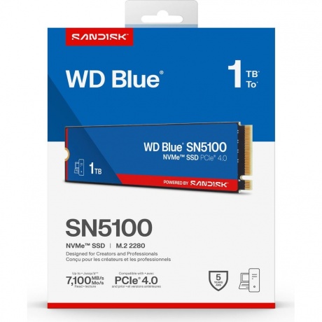 Накопитель SSD Western Digital Blue SN5100 1Tb (WDS100T5B0E) - фото 5