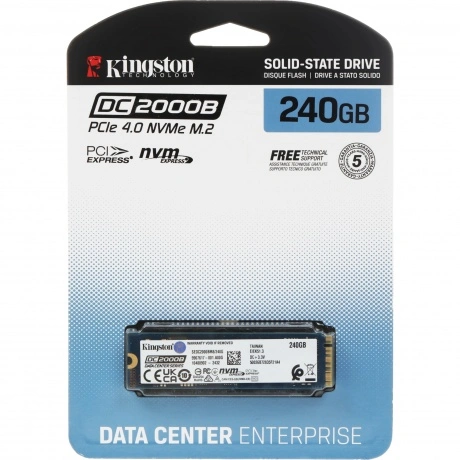Накопитель SSD Kingston Enterprise 240GB DC2000B M.2 2280 (SEDC2...