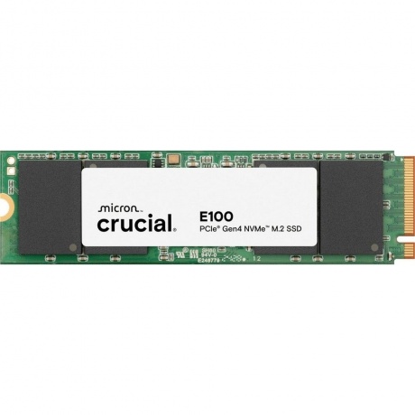 

Накопитель SSD Crucial 2Tb E100 M.2 (PCIe 4x4, up to 5000/4000MBs, 3D NAND, NVMe, 100TbW, 22х80мм)