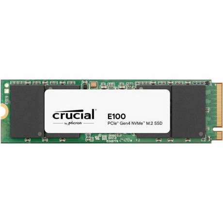 

Накопитель SSD Crucial E100, 480Gb, M.2 2280, PCIe 4.0 x4, NVMe, R/W 4700/2500
