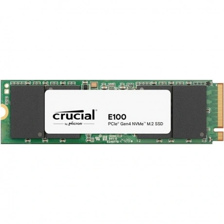 Накопитель SSD Crucial E100, 480Gb, M.2 2280, PCIe 4.0 x4, NVMe,...