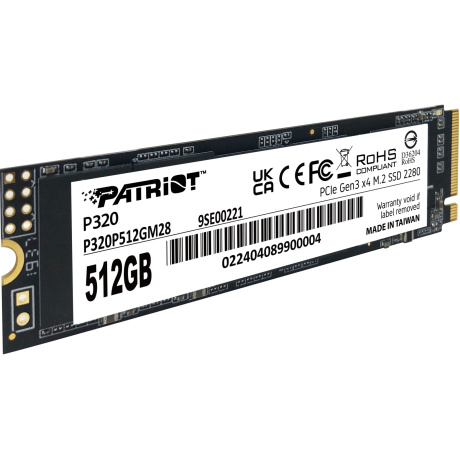 Накопитель SSD M.2 2280 512GB P320 P320P512GM28 PATRIOT - фото 3