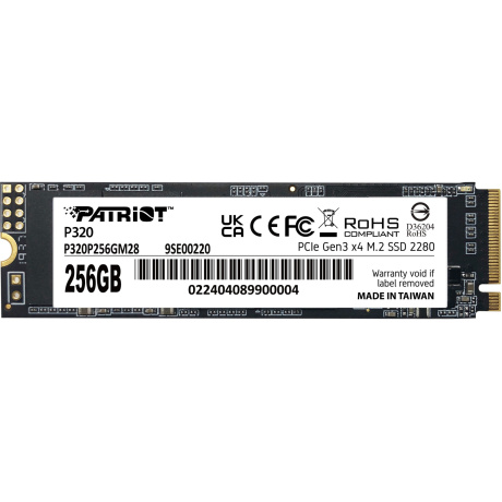 Накопитель SSD M.2 2280 256GB P320P256GM28 PATRIOT - фото 1