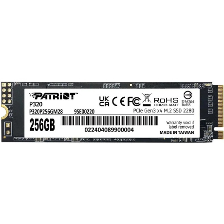 Накопитель SSD M.2 2280 256GB P320P256GM28 PATRIOT - фото 3