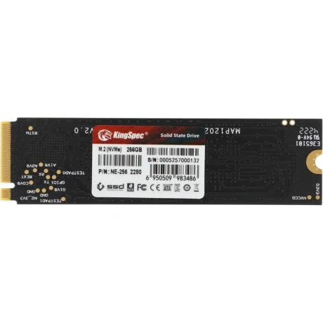 Твердотельный накопитель KingSpec SSD 256GB M.2 2280 PCIe 3.0 x4...