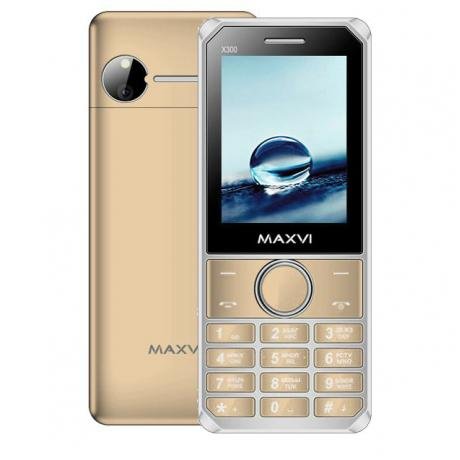 Мобильный телефон Maxvi X300 Gold - фото 1