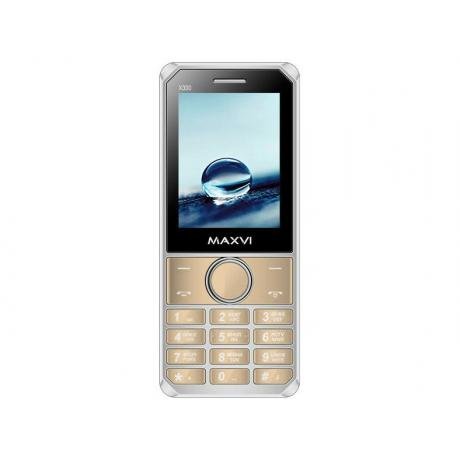 Мобильный телефон Maxvi X300 Gold - фото 4