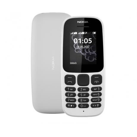 Мобильный телефон Nokia 105 White - фото 1