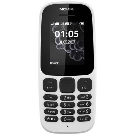 Мобильный телефон Nokia 105 White - фото 2