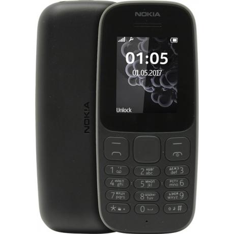 Мобильный телефон Nokia 105SS (TA-1010) 2017 Black - фото 1