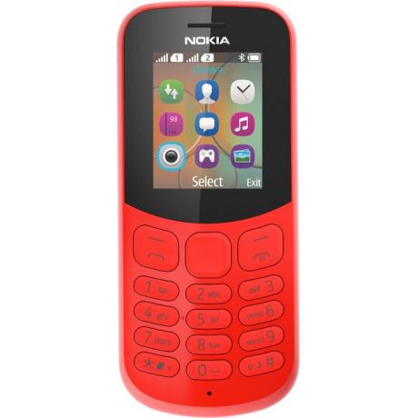 Мобильный телефон Nokia 130 Dual sim 2017 (TA-1017) Red - фото 1