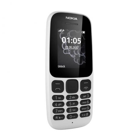 Мобильный телефон Nokia 105SS (TA-1010) 2017 White - фото 4