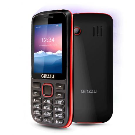 Мобильный телефон Ginzzu M201 black/red - фото 1