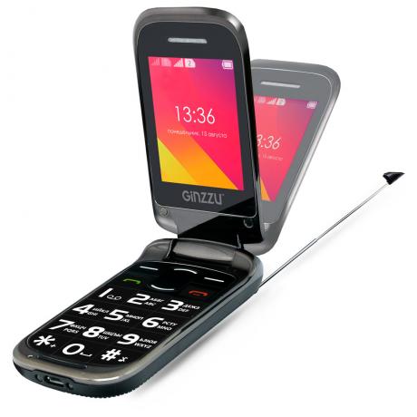 Мобильный телефон Ginzzu MF701 black - фото 1