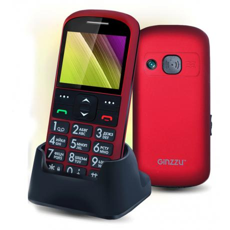 Мобильный телефон Ginzzu R12D red - фото 1
