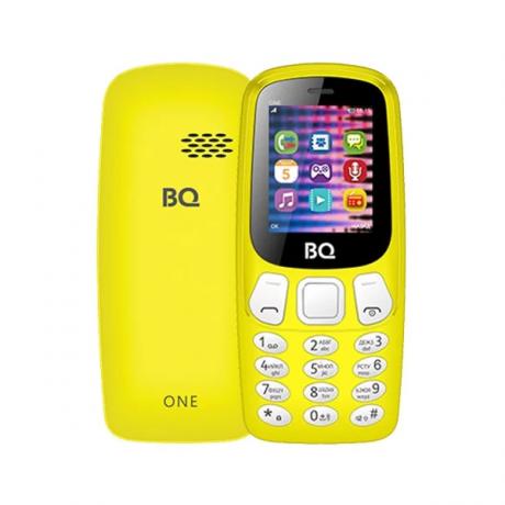 Мобильный телефон  BQ 1844 One Yellow - фото 1