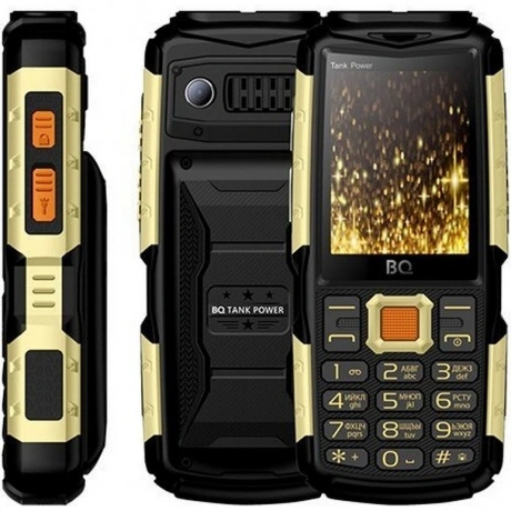 Мобильный телефон BQ 2430 Tank Power Black Gold