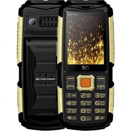 Мобильный телефон BQ 2430 Tank Power Black Gold - фото 2
