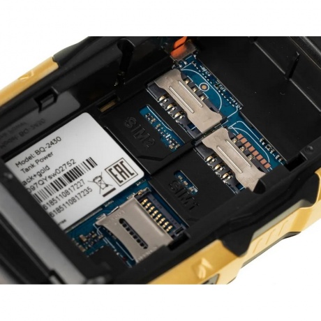 Мобильный телефон BQ 2430 Tank Power Black Gold - фото 10