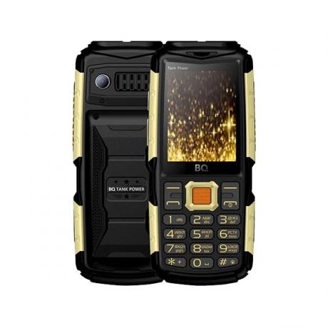 Мобильный телефон BQ Mobile BQ-2430 Tank Power Black Gold - фото 1
