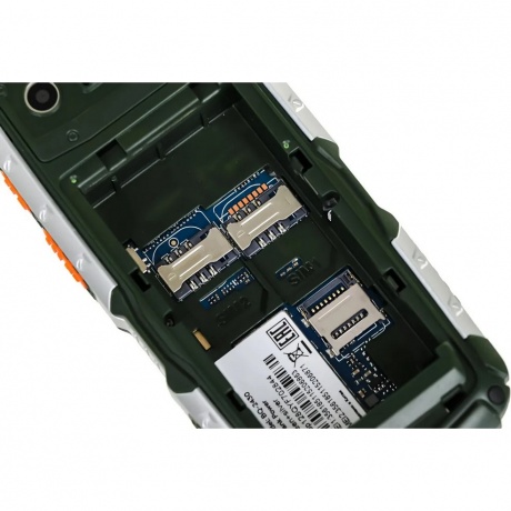 Мобильный телефон BQ 2430 Tank Power Green Silver - фото 11