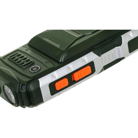 Мобильный телефон BQ 2430 Tank Power Green Silver - фото 13