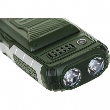 Мобильный телефон BQ 2430 Tank Power Green Silver - фото 15