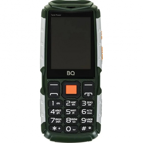 Мобильный телефон BQ 2430 Tank Power Green Silver - фото 3