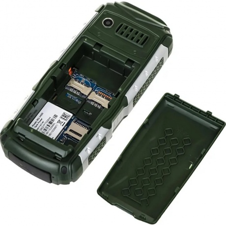 Мобильный телефон BQ 2430 Tank Power Green Silver - фото 7