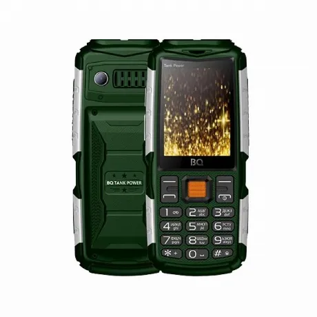 Мобильный телефон BQ BQ-2430 Tank Power Green Silver